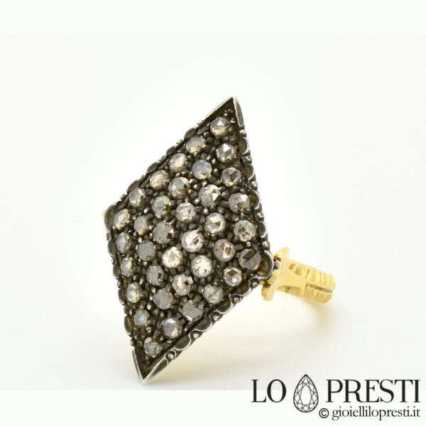 Antique style 18kt gold ring, handcrafted na produkto