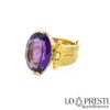 jointed-ring-with-amethyst-polished-hammered-yellow-gold