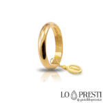 unaerre wedding ring 18 kt yellow gold 3 grams