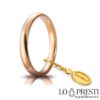 обручальное кольцо-unoaerre-classica-comoda-розовое золото-гр.4мм.3