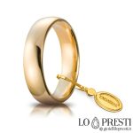 Комфортное обручальное кольцо unoaerre из желтого золота гр.8.50 мм.5