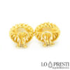 gold filigree pearl earrings pearl earrings