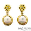 drop earrings with pearls and diamonds earrings with mabe pearl