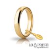 Unoaerre wedding ring in yellow gold comfortable line gr.6.50 mm.4