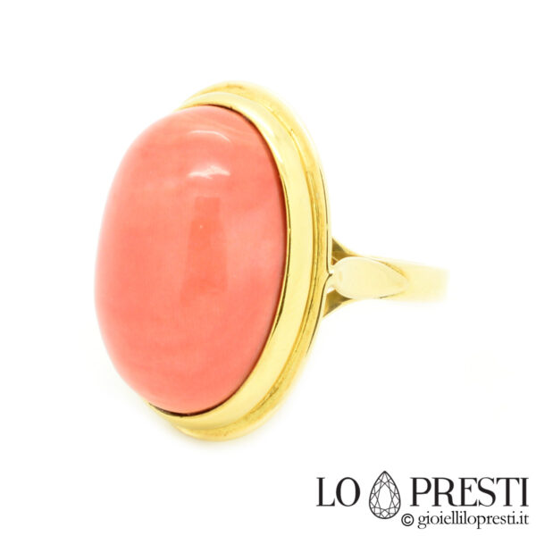 ring-with-pink-coral-salmon-18kt-yellow-gold