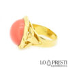 anillo-coral-rosa-natural-oro-18kt-hecho a mano
