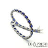 tennis bracelets with blue sapphires and white gold diamonds