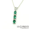 pendant pendant with zambia emeralds diamonds