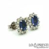 earrings with natural sapphires and certified brilliant-cut diamonds for an anniversary, birthday or simply to remember an important moment