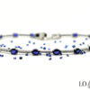 теннисный корт с натуральными голубыми сапфирами и бриллиантами