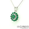 ciondoli collane smeraldo smeraldi diamanti brillanti oro 18kt pendants necklaces emerald emeralds brilliant diamonds 18kt gold