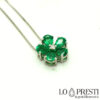 drop cut emerald pendant pendant white gold diamonds 18kt white gold drop cut emerald flower pendant diamante