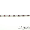 tennis court with rubies and brilliant diamonds, guarantee certificate