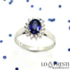 sapphire ring engagement ring wedding ring sapphire and diamond ring