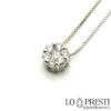 light point necklaces light point pendants with brilliant diamond certified 18kt white gold handcrafted pendant with diamond