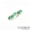 rings with emeralds and diamonds in white gold
