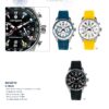 men's watch navigate portofino chrono silicone blue black yellow water resistant chronograph