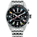 men's watch navigate-watch portofino chronograph-steel black water-resistant