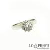 ring with IGI HRD certified diamonds 0,80 ct