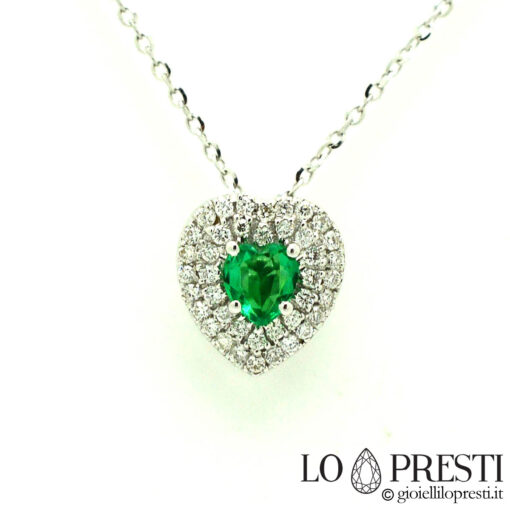 regalo san valentino cuore smeraldo