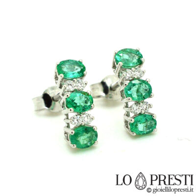 earrings-trilogy-with-emerald-and-diamond-brilliant-white-gold-18k