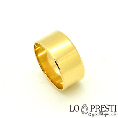 anello fascia russa 10 grammi larga oro giallo