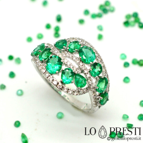 double-band-cocktail-ring-two-bands-of-emeralds-brilliant-diamonds-gold