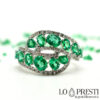 double-band-ring-white-gold-emeralds-and-brilliant-diamonds