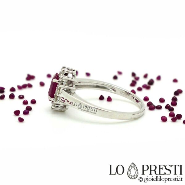 anillos anillo de eternidad clásico para mujer con piedras preciosas de oro de 18kt anillos hechos a mano en Italia