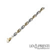 18 kt white and yellow gold bracelet