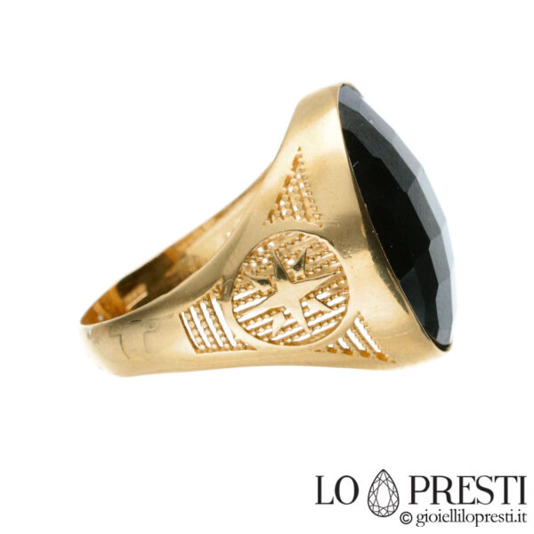 Bague homme onyx chevaliere