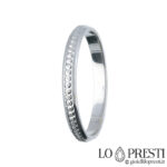 Personalized Valentine's Day white gold ring