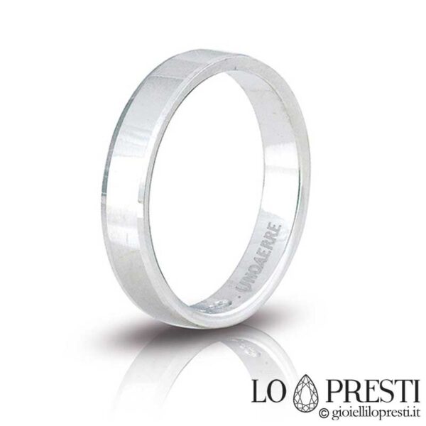 кольцо кольцо обручальное кольцо unoaerre мужчина женщина серебро 925 плоские блестящие кольца обручальное кольцо unoaerre серебро обручальное кольцо unoaerre из серебра