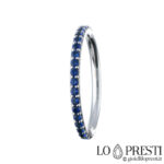 мужское и женское обручальное кольцо с голубыми цирконами мужские и женские золотые кольца из белого золота 18 карат с цирконами