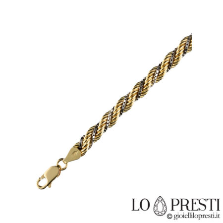 колье-веревка унисекс veneta32 из 18-каратного золота