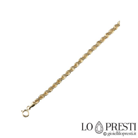 4 kt gold unisex corda18 necklace