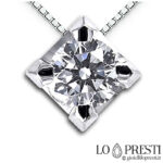 light point pendant necklace with brilliant diamond