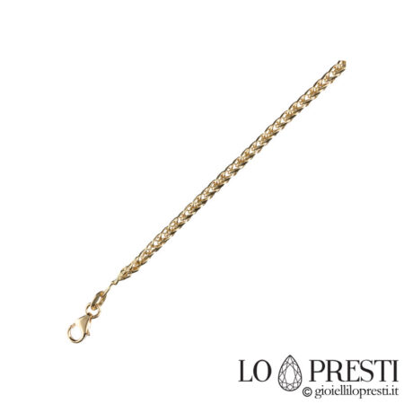 Unisex-Halskette „Spigona“ aus 18-karätigem Gelbgold