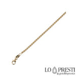 Venetian necklace 470 unisex 18 kt yellow gold