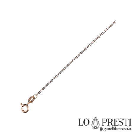 18 kt white and rose gold sailor necklace