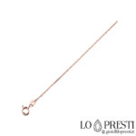 18 kt rose gold necklace for men and women