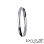 18 kt white gold wedding ring clasp