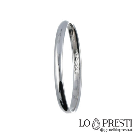 18 kt white gold wedding ring clasp