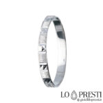 economical white gold ring with engraving