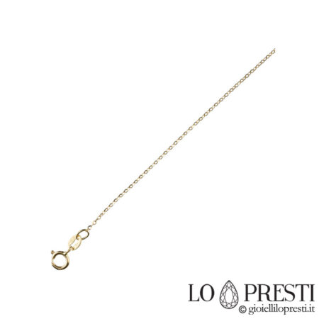 polished necklace 110 unisex 18 kt yellow gold