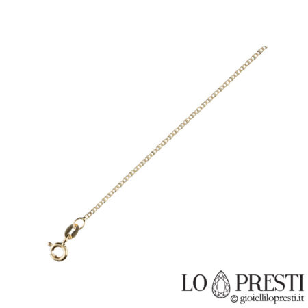 flat unisex necklace 130 18 kt yellow gold