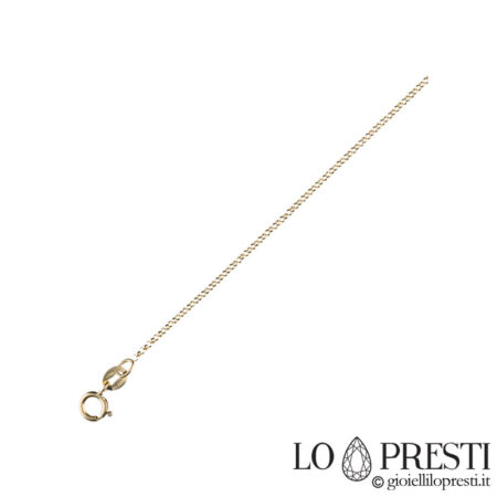 unisex necklace rolo170 18 kt yellow gold