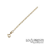 unisex necklace rolo380 18 kt yellow gold