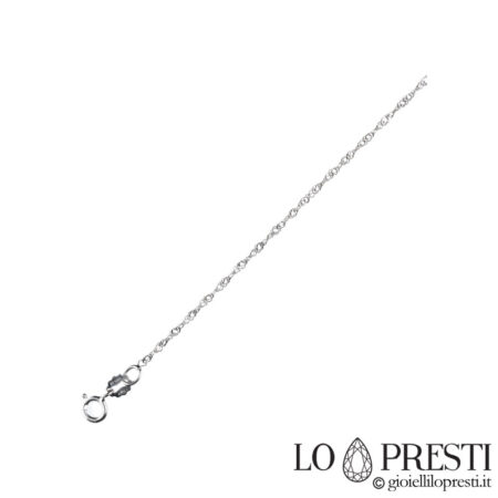 singapore14 necklace in 18 kt white gold
