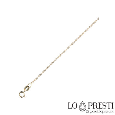 singapore14 necklace in 18 kt yellow gold